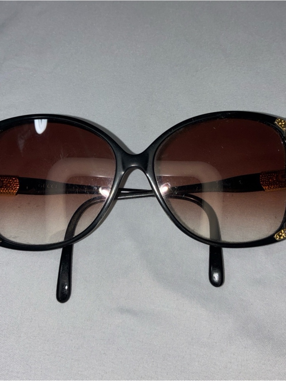 Gucci Black Frame Brown Gradient Lens Women’s Sunglasses - Picture 3 of 10